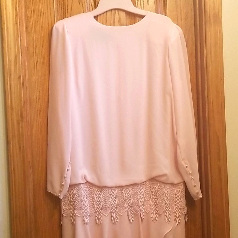 Ursula Of Switzerland Light Pink Dress - Size 14